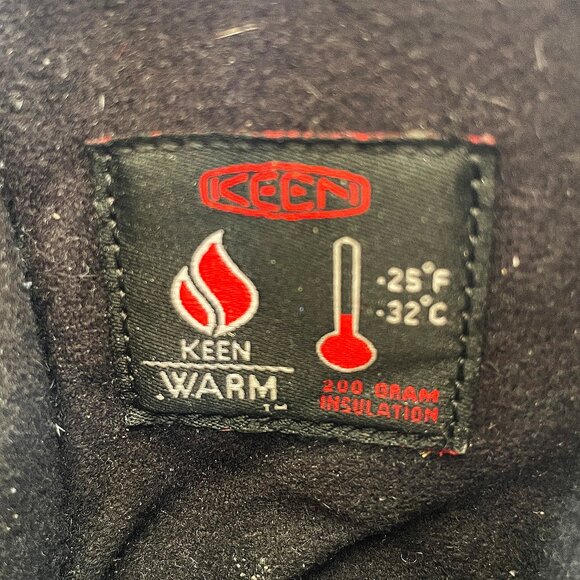 KEEN Hoodoo III Boots 6 Black Leather Waterproof Winter Snow Faux Fur Mid Calf - Picture 11 of 12